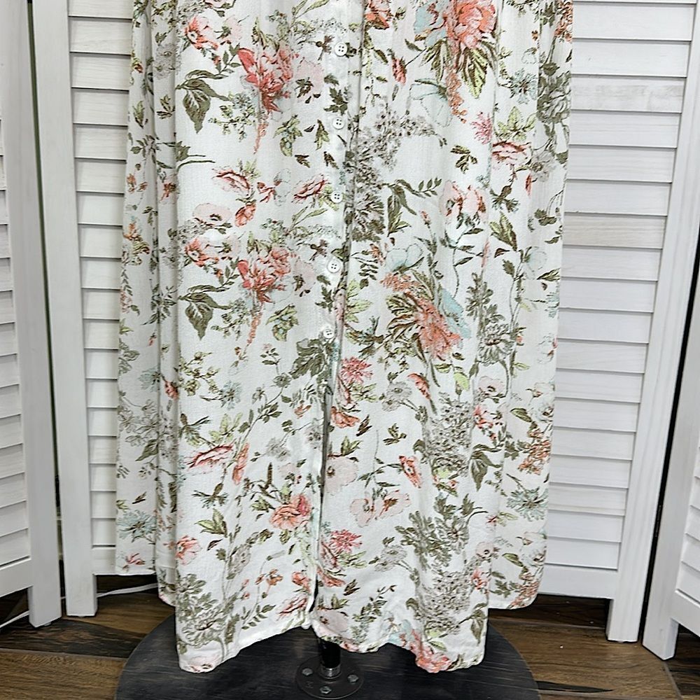 Frye Midi Dress Size Large Prairie Cottagecore Pockets NWOT - Picture 8 of 16